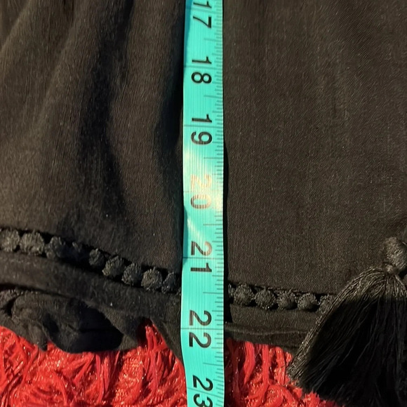 Gap Black boho crotchet ballon sleeves blouse Sz S - Picture 9 of 14